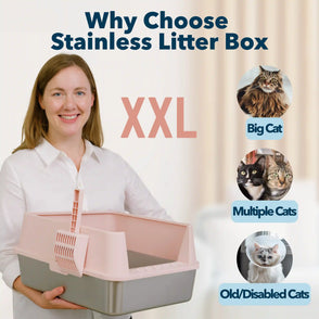 4furbaby large cat  litter box